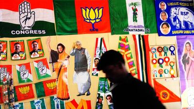 A think-tank estimates that India’s campaign spend is expected to reach 300 billion rupees. Jagadeesh NV / EPA