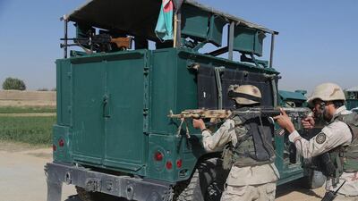 A total of 355 prisoners escaped and only 82 prisoners remain in custody in the prison, the Afghan interior ministry said. Rahmatullah Alizadah / AFP Photo