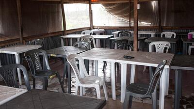 The empty dinning hall at the construction site of the Nigerian Maritime University. Stefan Heunis/AF