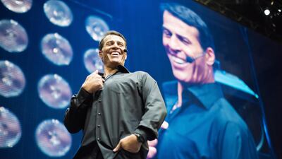 Tony Robbins is coming to Dubai for a live public appearance in September. Supplied