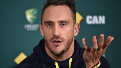 South Africa's cricket captain Faf du Plessis speaks a press conference ahead of the third Test match against Australia in Adelaide on November 23, 2016. Peter Parks / AFP