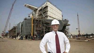 Nigel McCue, the chief executive of Lamprell, is bullish on oil and that this year will not be a repeat of 2008. Jaime Puebla / The National