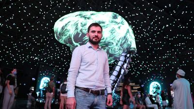 Andemir Bizhoev, regional sales director MEA, Ntech Lab at the Russia pavilion. Pawan Singh/The National