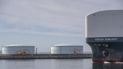 Storage tanks for oil, petroleum and other hydrocarbon products at the Port of Le Havre in France. Bloomberg