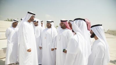 Sheikh Mohammed bin Zayed spoke of the importance of the National Service at Wahat Al Karama memorial site on Monday. Wam