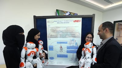 To a large degree this focus on robots is emblematic of the need to invest in cutting-edge technology for the sake of the economy. Satish Kumar / The National