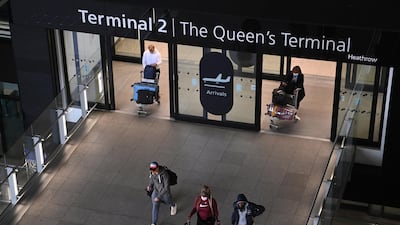 The UK government issued new guidance to transport operators after fears were raised that some passengers were failing to present a negative Covid test before boarding. EPA