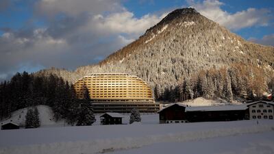 A view of the InterContinental hotel in the Swiss Alps resort of Davos, where the World Economic Forum's Annual Meeting is held. Reuters