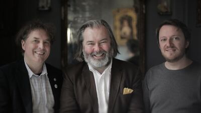 From left, Justin Pollard, John Mitchinson and Dan Kieran, the founders of Unbound. Courtesy Unbound