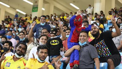 Fans enjoy the final in Dubai.
