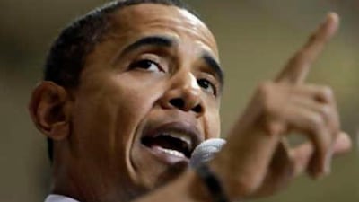 Mr Obama speaking this week in the US. Many in the Middle East world continue to view all US politicians through the lens of the Israeli-Palestinian conflict.