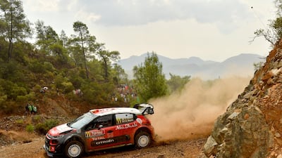 Craig Breen willl be hoping for better fortune at Rally Britain after a fire cost him a chance of victory in Turkey in September. Getty Images
