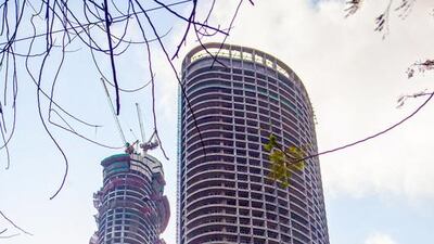 The World One development was designed to reach more than 460 metres when completed next year. Subhash Sharma for The National