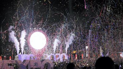 People came together to mark the Three Year Countdown to Expo 2020. Anna Nielsen/The National