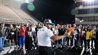 EVRT Drag Race in Yas Marina Circuit. Reem Mohammed / The National