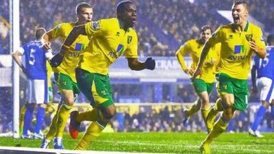 Norwich City, in yellow and green, played 14 English-born players last season in the Premier League out of the 27 players they used. Nigel Roddis / Reuters