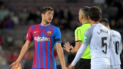 Sergi Roberto 5 - Replaced the injured ever present Pedri, hit the crossbar after 18 minutes. Off at half time but escaped being booed by his own fans. AFP