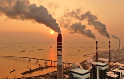 A coal-fired power plant in China, the world's biggest consumer of the polluting fuel. AP