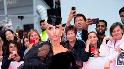 Lady Gaga in Armani Prive. Photo / AFP