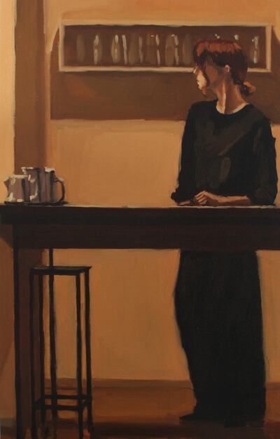 A work by Albanian artist Iskra Shahaj, whose palette is influenced by her time in Italy. Courtesy of Showcase Gallery