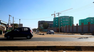 The street surrounding the headquarters of Sudan's Directorate of General Intelligence Service, is pictured open. AFP