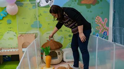 The play area at the Bunny Style Hotel