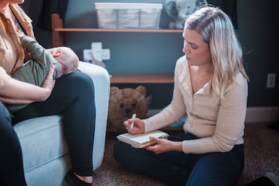 Several counselling and mental health services in the UAE offer one-to-one sessions developed towards supporting new mums. Getty Images
