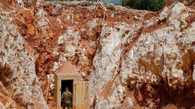 In 2019, Israel said this was a Hezbollah-dug tunnel under the "blue line", a demarcation line drawn by the UN to mark Israel's withdrawal from southern Lebanon in 2000. AFP