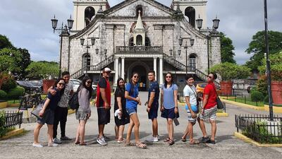 The group of UAE-based teachers on their holiday, before disaster struck.