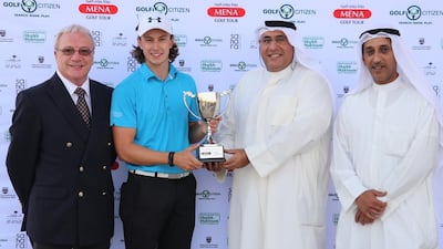 A final round five-under par 65 ensured Joe Heraty won the Sahara Kuwait Championship by two shots. Courtesy Mena Golf Tour