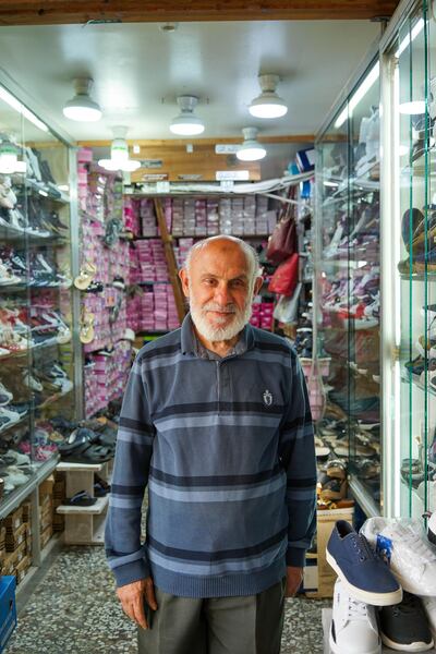 Shoe vendor Mohammad Sayyid, 71. Photo: Oliva Cuthbert