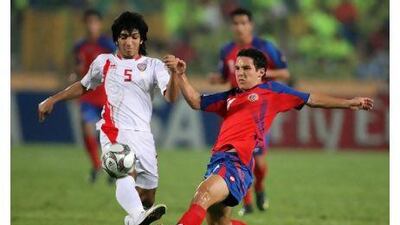 Amer Abdulrahman, left, is optimistic about UAE's chances in the competition. Thanassis Stavrakis / AP Photo