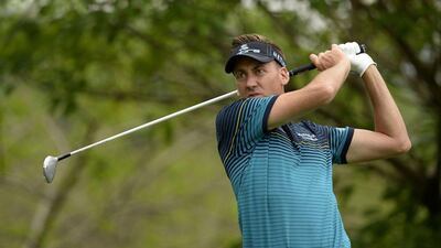 Ian Poulter at Wednesday's Pro Am competition of the China Open at the Genzon Golf Club in Shenzhen, China. Paul Lakatos / AFP / OneAsia