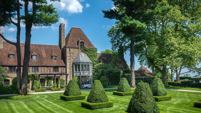 The estate features expansive grounds and lawns. Courtesy Sotheby’s International Realty