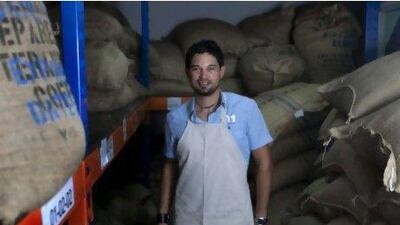 Rosco Franklin, the roastmater of Coffee Planet. Nicole Hill / The National