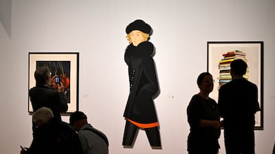Anne by Alex Katz at the 2025 Art Cologne fair. AFP