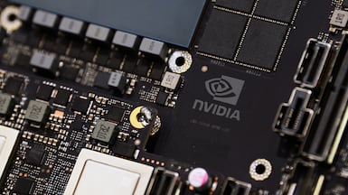 Nvidia's Blackwell GPU chip. The company is a key hardware supplier for AI companies. Bloomberg