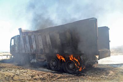 A fuel tank exploded in the village of Tlel in Lebanon's northern region of Akkar. AFP