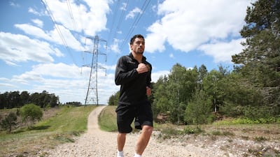 Team GB judoka Ashley McKenzie during a training session. Reuters