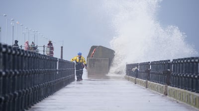 A coastguard search and rescue team in New Brighton, Merseyside. PA