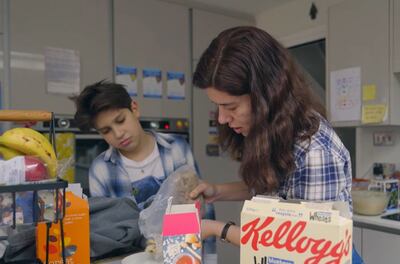 Anastasia Shlyakhtyna and her son Maksym. Photo: Theirworld