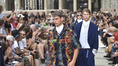 A model walks the runway at the Louis Vuitton Spring Summer 2018 fashion show during Paris Menswear Fashion Week. Catwalking / Getty Images
