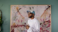 Hashel Al Lamki’s work is often discussed through the lens of materiality and landscape, but its conceptual core is more personal and anchored in lineage. Photographer: Aqib Anwar