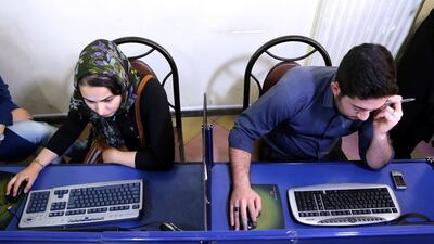 The Middle East’s young demographic composition grew up with the internet and is enthusiastic for digital products. Abedin Taherkenareh / EPA