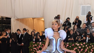 Actress and singer Zendaya arrives at the 2019 Met Gala in New York on May 6. AFP