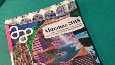 The new Art Asia Pacific Almanac contains a profile on the UAE and is now available in The Third Line Gallery, Dubai. Image by Anna Seaman
