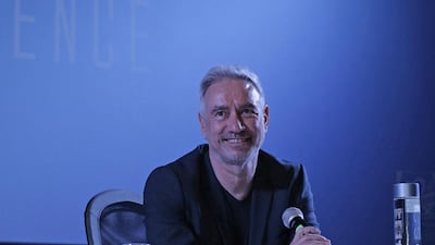 Dubai, United Arab Emirates - June 4, 2016. Roland Emmerich ( Director - Independence Day 2 ) at the press conference. The said movie is set to show on Eid Al Fitr. ( Jeffrey E Biteng / The National ) Editor's Note; ID 40343