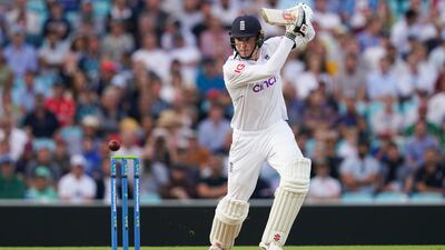 England's Zak Crawley on his way to a half century. PA
