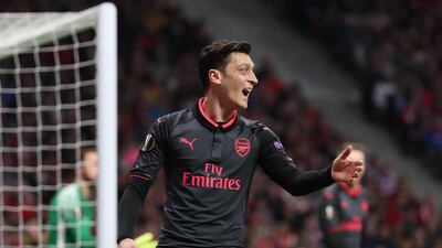 Mesut Ozil was part of the Arsenal team defeated by Atletico Madrid in the Europa League semi-final. Susana Vera / Reuters