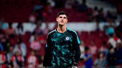 Thibaut Courtois has won two Premier League titles during his three seasons as Chelsea's No 1 goalkeeper. Philippe-Pierre Marcou / AFP